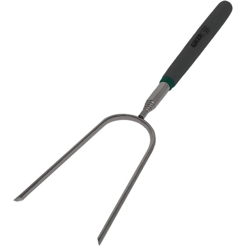 Grip on Tools Telescopic Camping Fork Extends to 24" Rubber Grip Handle New