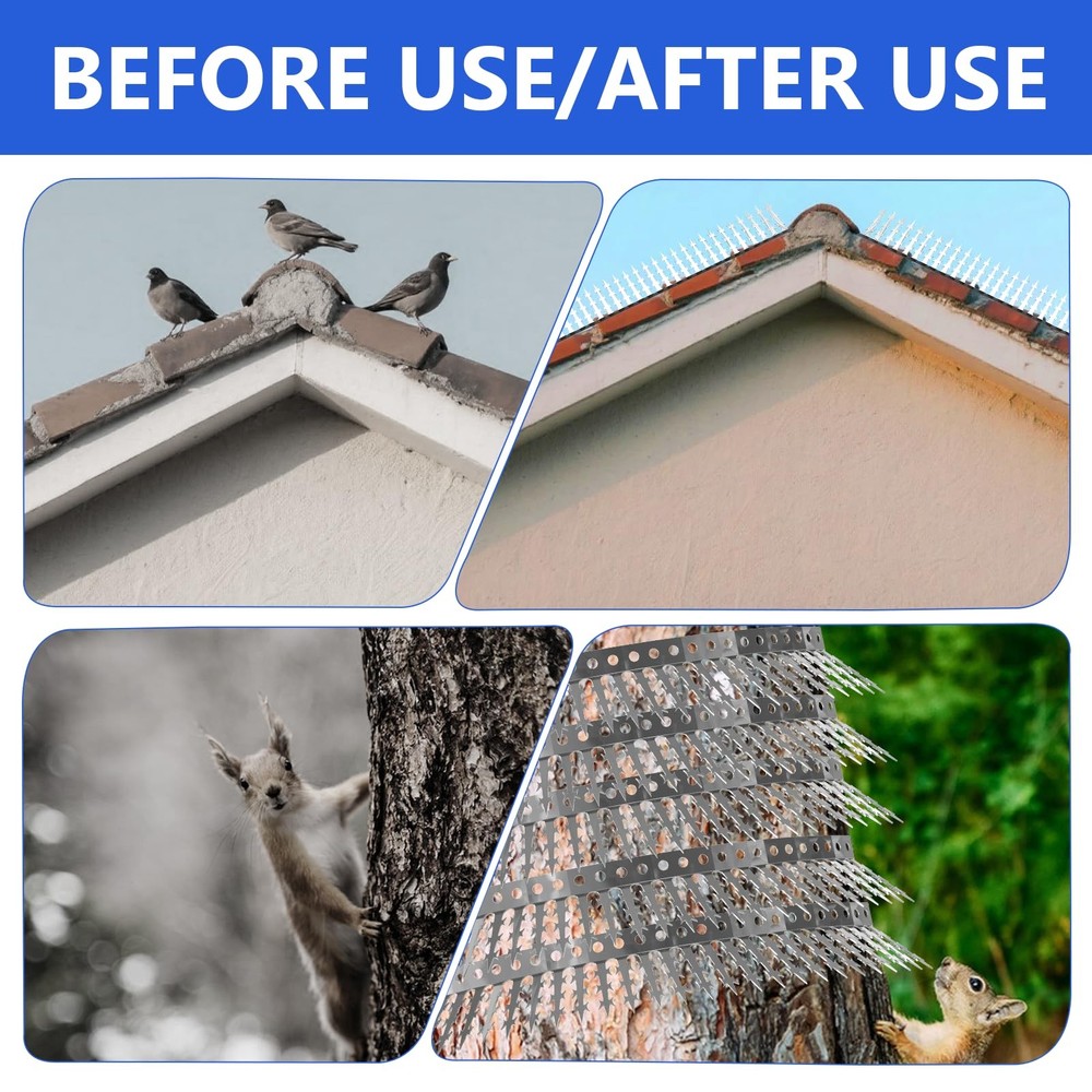 Bird Squirrel Spikes and Proof Baffle,for Feeders 1M