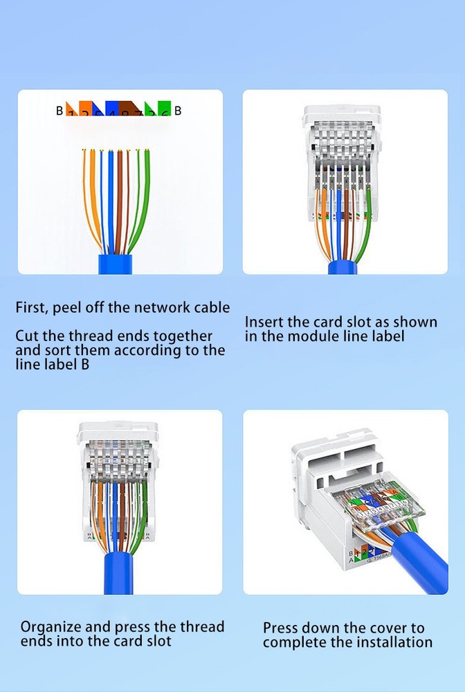 Shockproof Cable Module PC Network Module Ethernet Network Adapter Tool