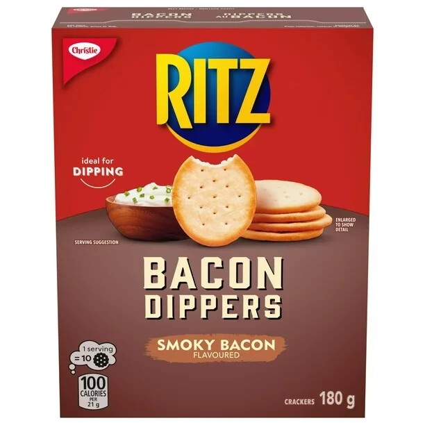10 Boxes Christie Ritz Bacon Dippers Crackers 180g Each