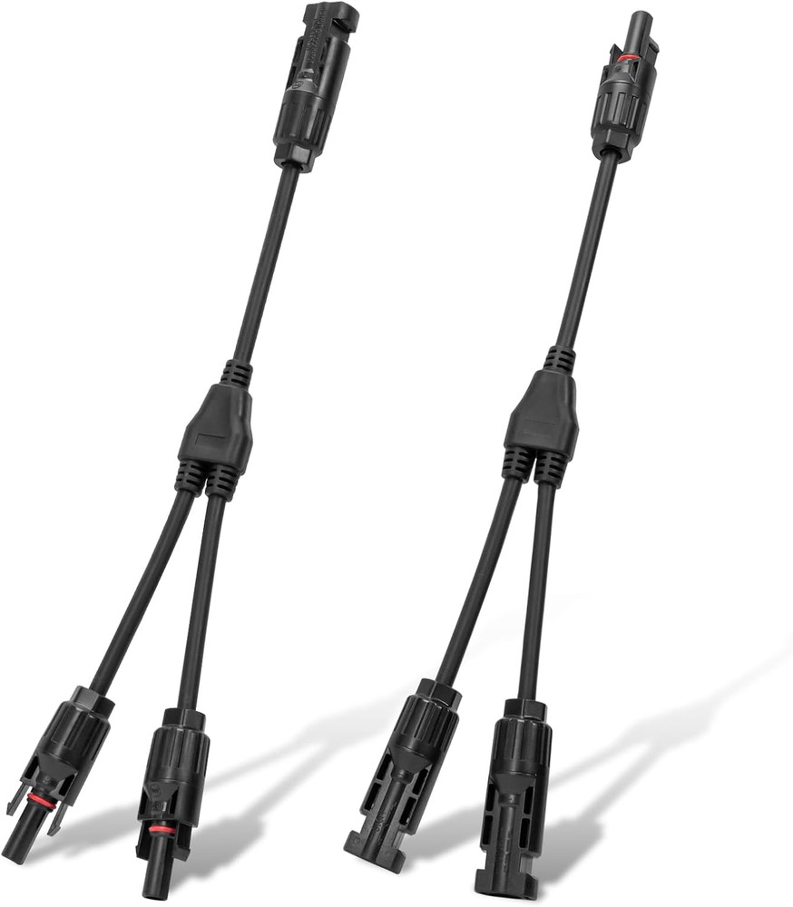 Solar Connectors Y Branch Parallel PV Adapter Cable Wire Plug Tool Kit for Solar