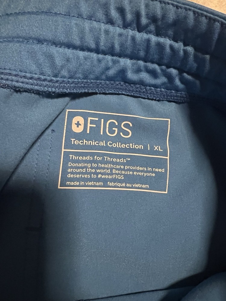 Figs Capri Blue Scrub Set, Womens Size Xl