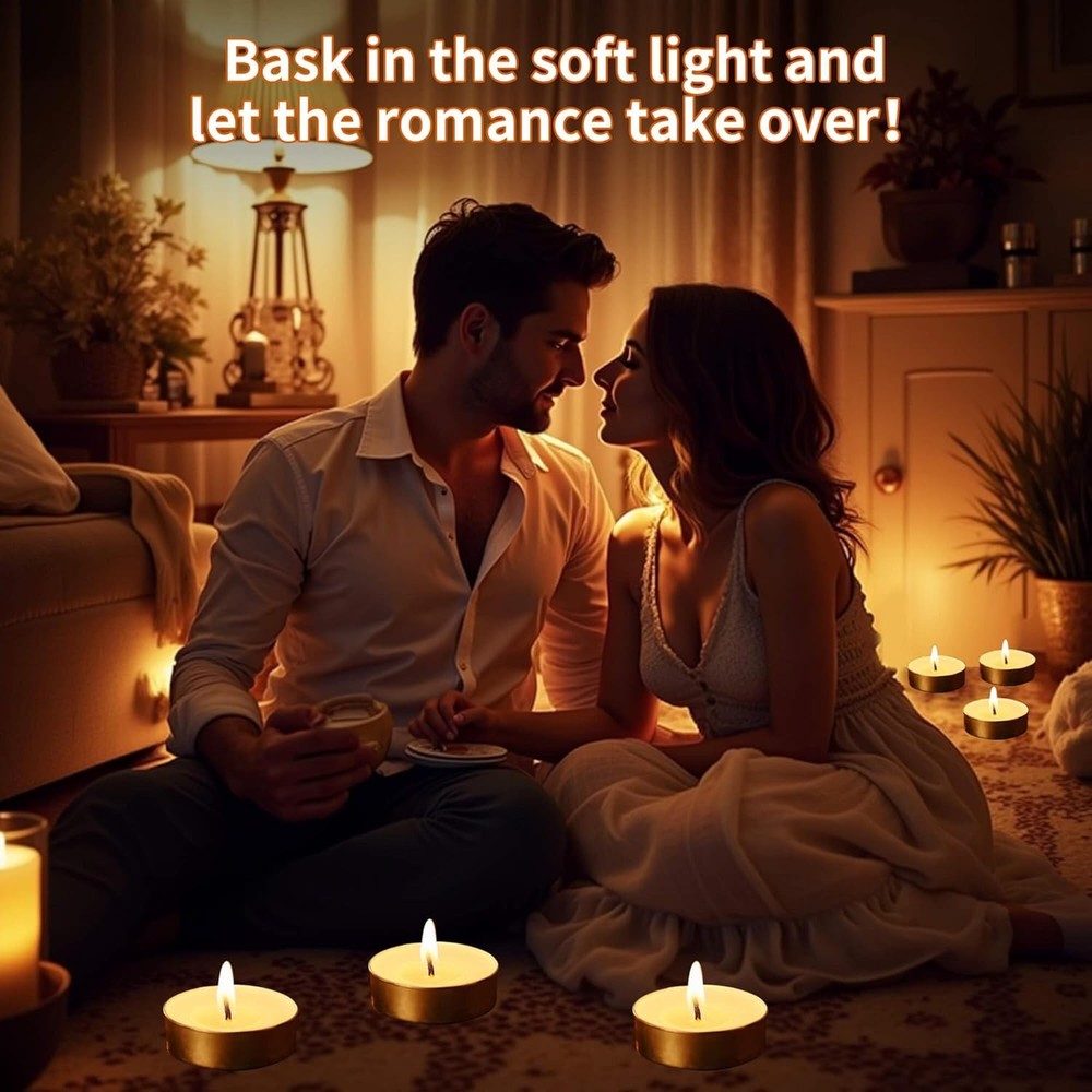 Tea Light Candles 30 Pack – Unscented Long Lasting 2.5 Hour Burn – White