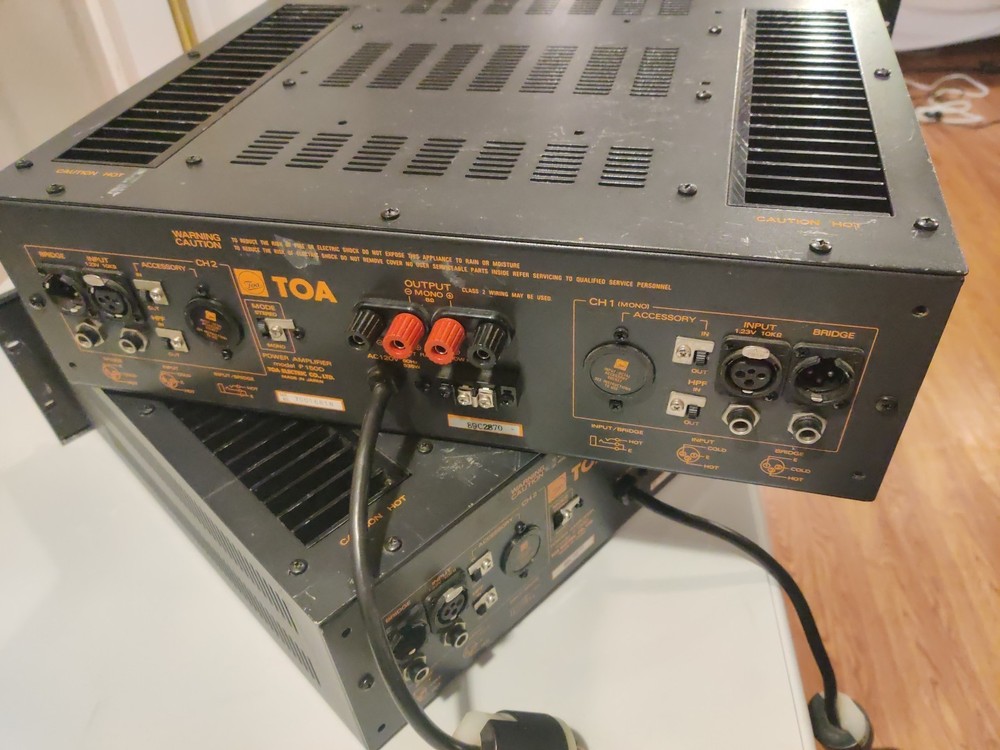 TOA P150D Power Amplifier Tested Working