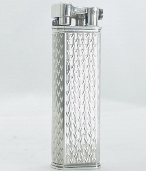 Working Dunhill Gas Lighter silver Sylphide without box