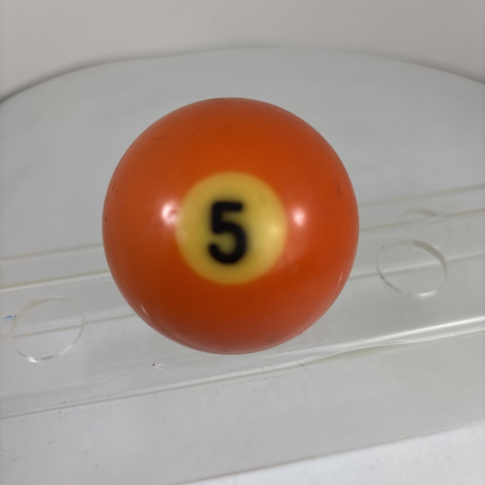 Vintage Bakelite Solid #5 Ball Billiard Pool Replacement Tested 2 1/4" Standard