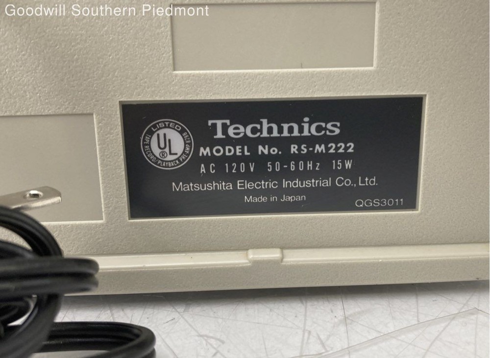 Technics RS-M222 Cassette Deck - Tested