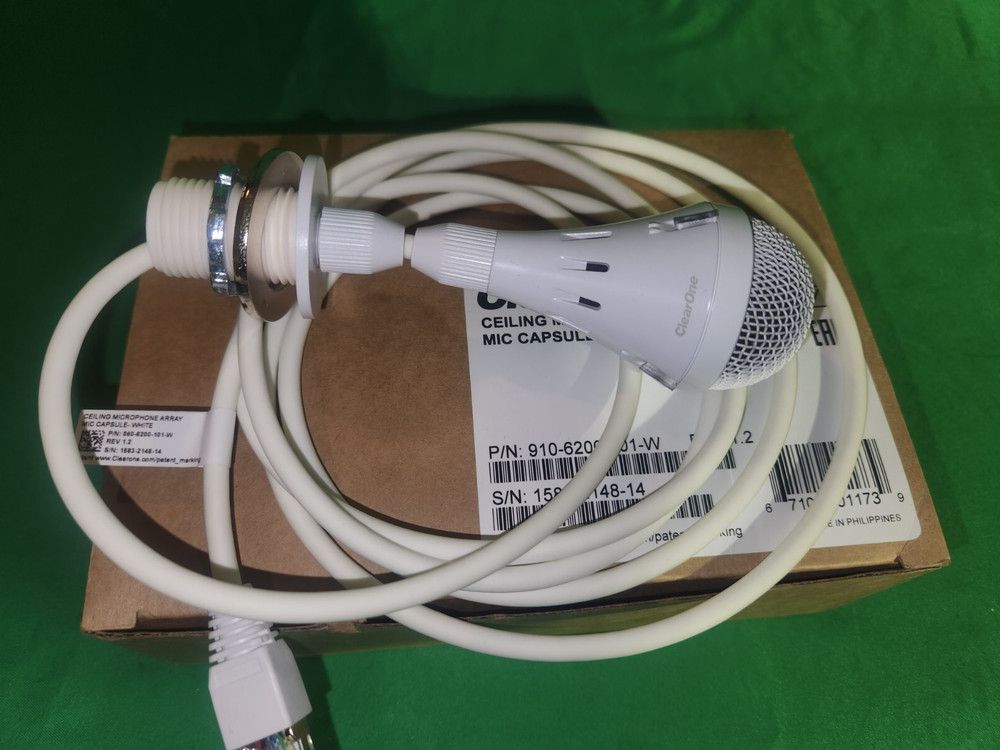 ClearOne 860-6200-101-W Ceiling Microphone Array Mic Capsule - White