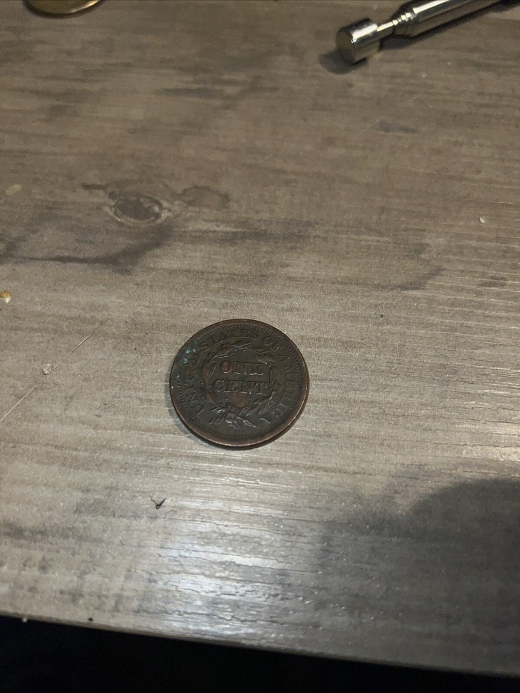 1852 braided hair large cent