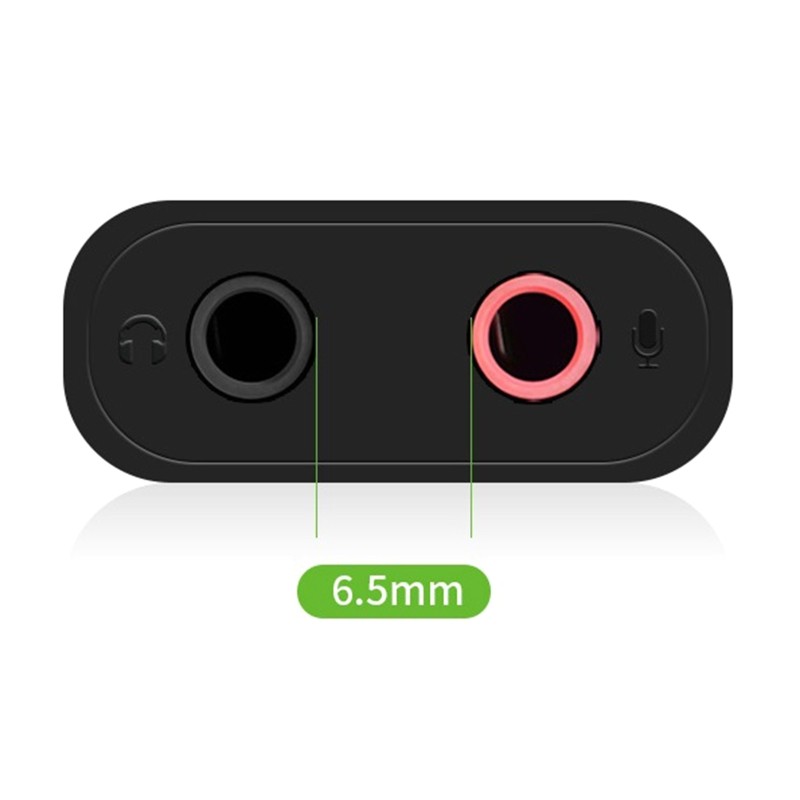 USB External Sound Card 3.5mm Adapter USB to Microphone Speaker Adapter