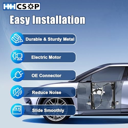 Front Right Passenger Side Power Window Regulator with Motor (2 Pins)