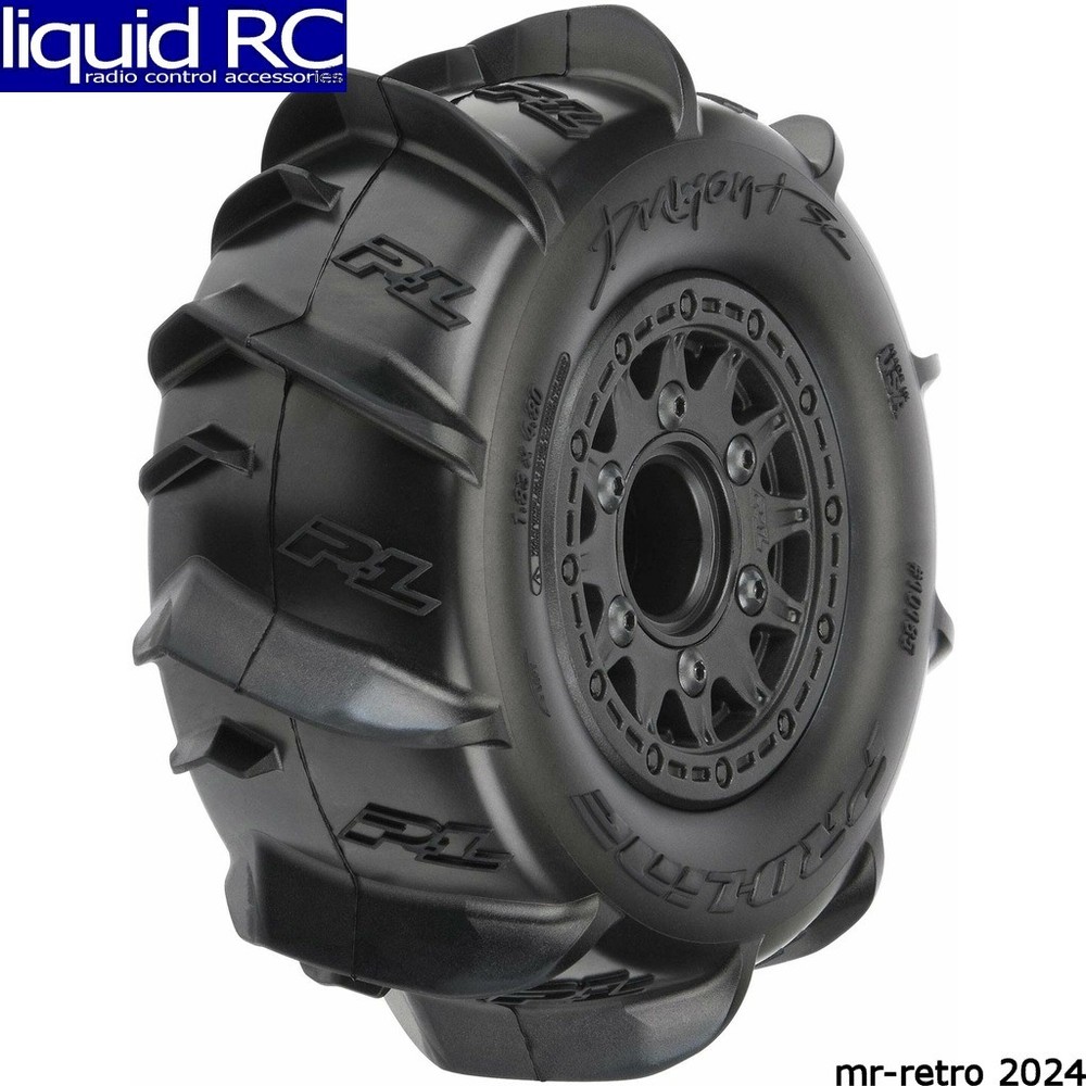 Pro-Line 1018510 Dumont Paddle SC 2.2 /3.0 Mounted Raid Black F/R