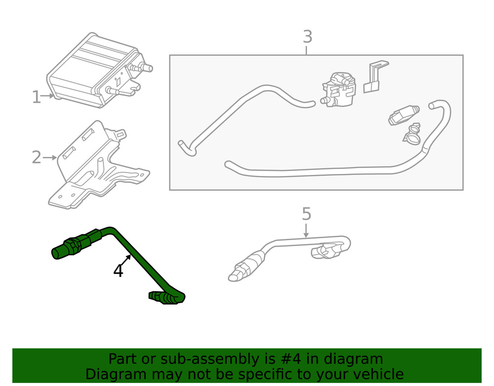 Genuine GM Heated Oxygen Sensor 12666673