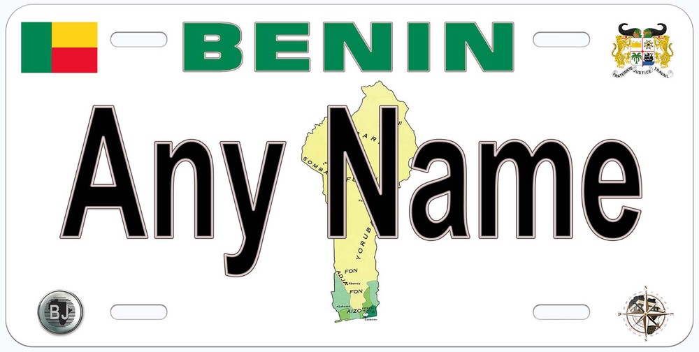 Benin Any Name Personalized Novelty Car License Plate