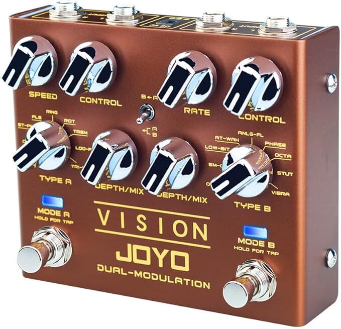 JOYO Modulation Multi Effects Pedal R Series Dual Channel Stereo Input and