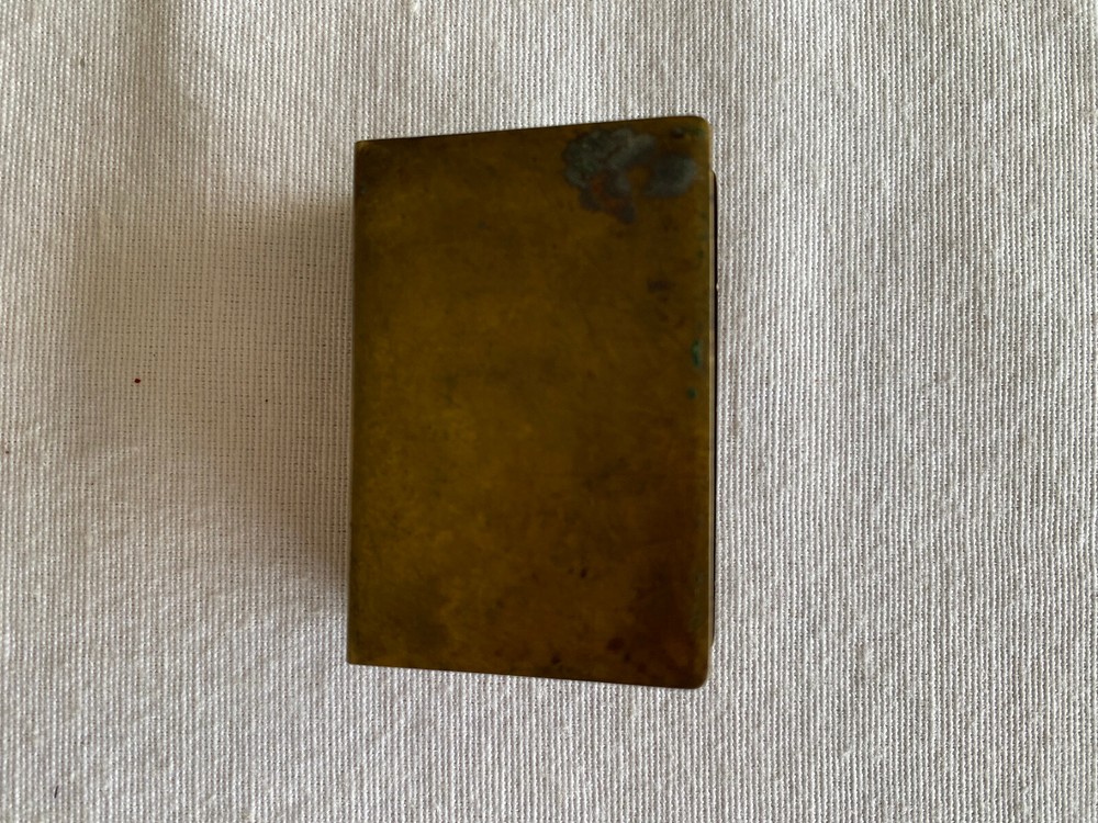 WW1 Trench Made Match Safe - "GOTT MITT UNS" -