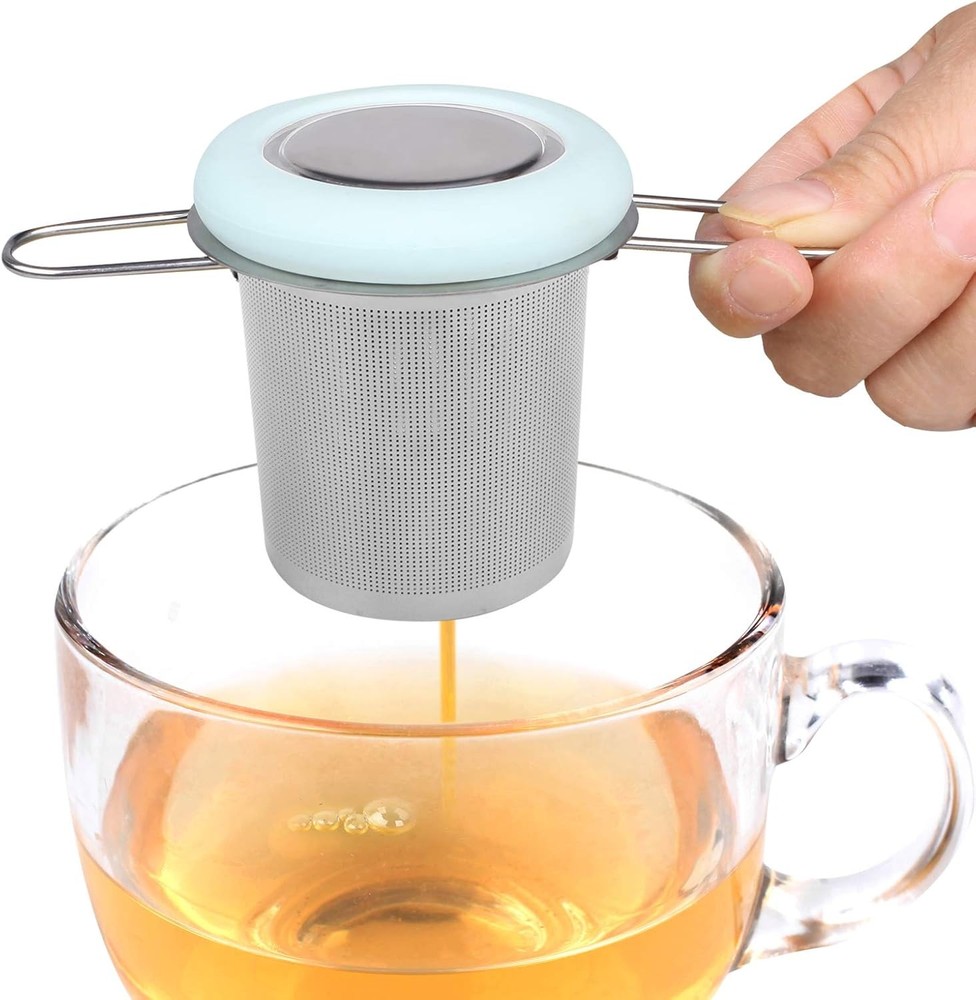 Fenshine Tea Infuser Stainless Steel Tea Strainer Folding Handle Tea Filter Extr