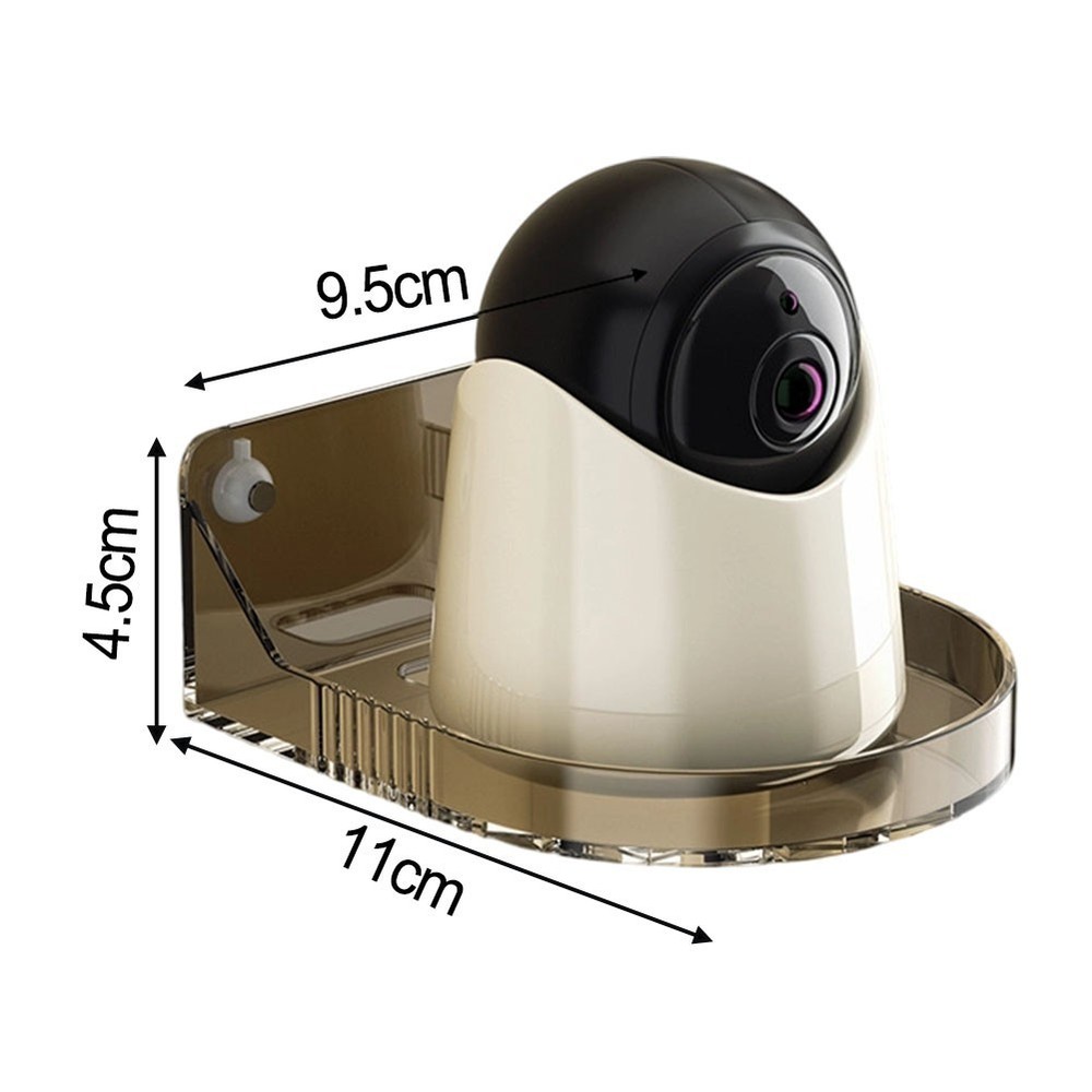 Clear Acrylic Wall Bracket for Security Camera No Drill Easy Peel Mount
