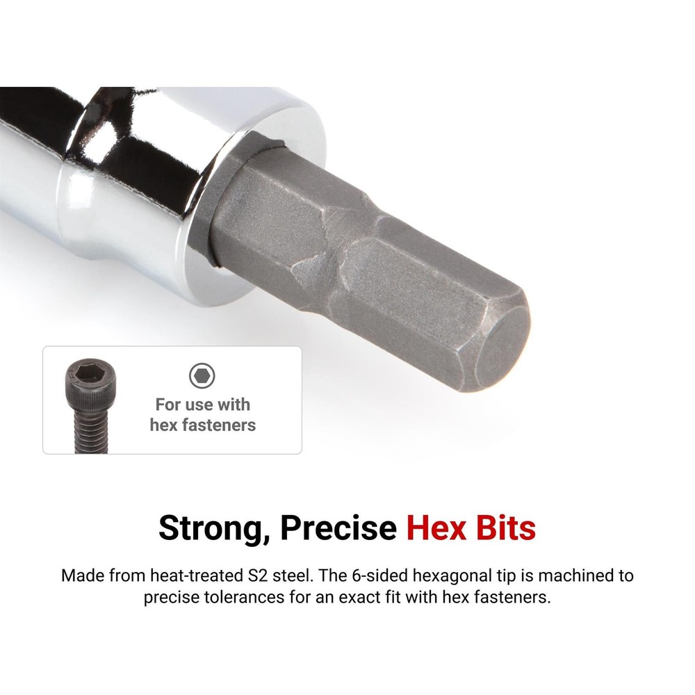 Tekton SHB90203 1/4" Drive Hex Bit Socket Set, 21-Piece