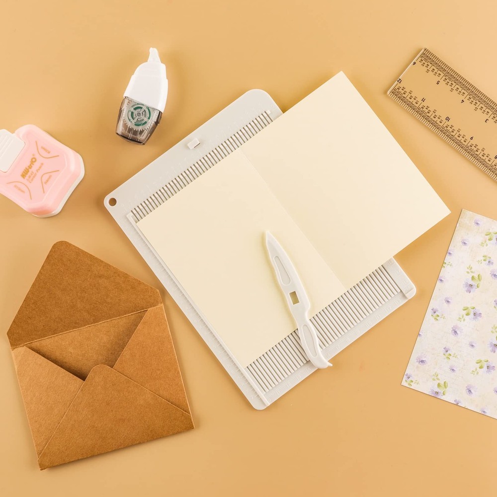 6.4"x 8.5" Mini Score Board Multi-Purpose Scoring Board Envelope Maker with B...