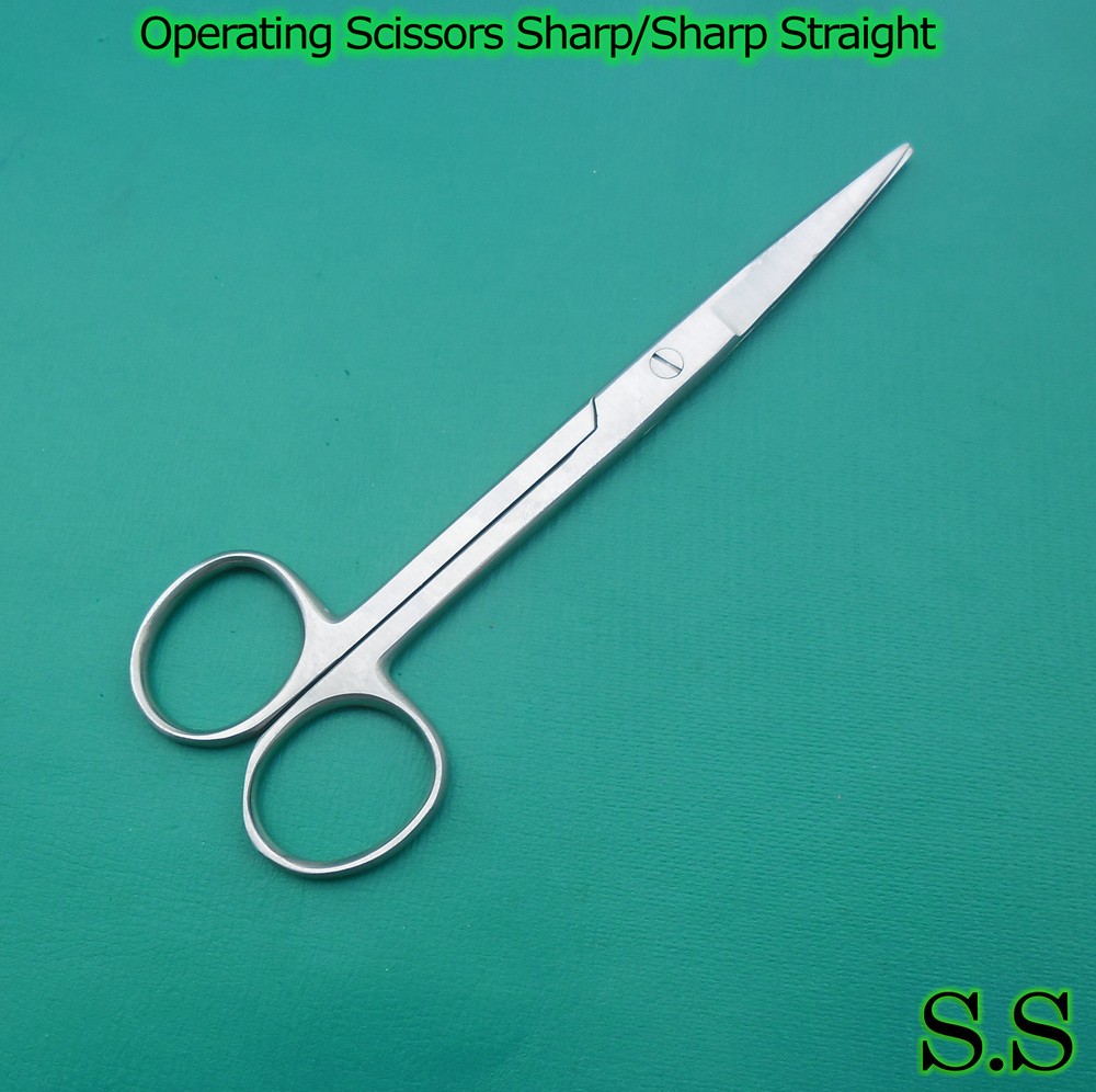 3 PIECES OF OPERATING DISSECTING SCISSORS 6" STR SHARP SHARP