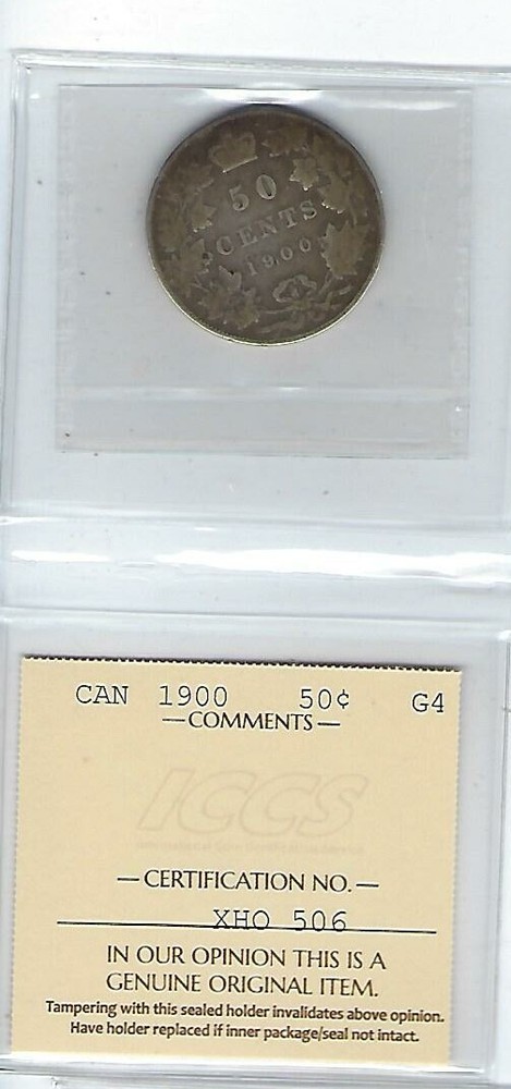 Canada: 1900 50 Cent, ICCS Good