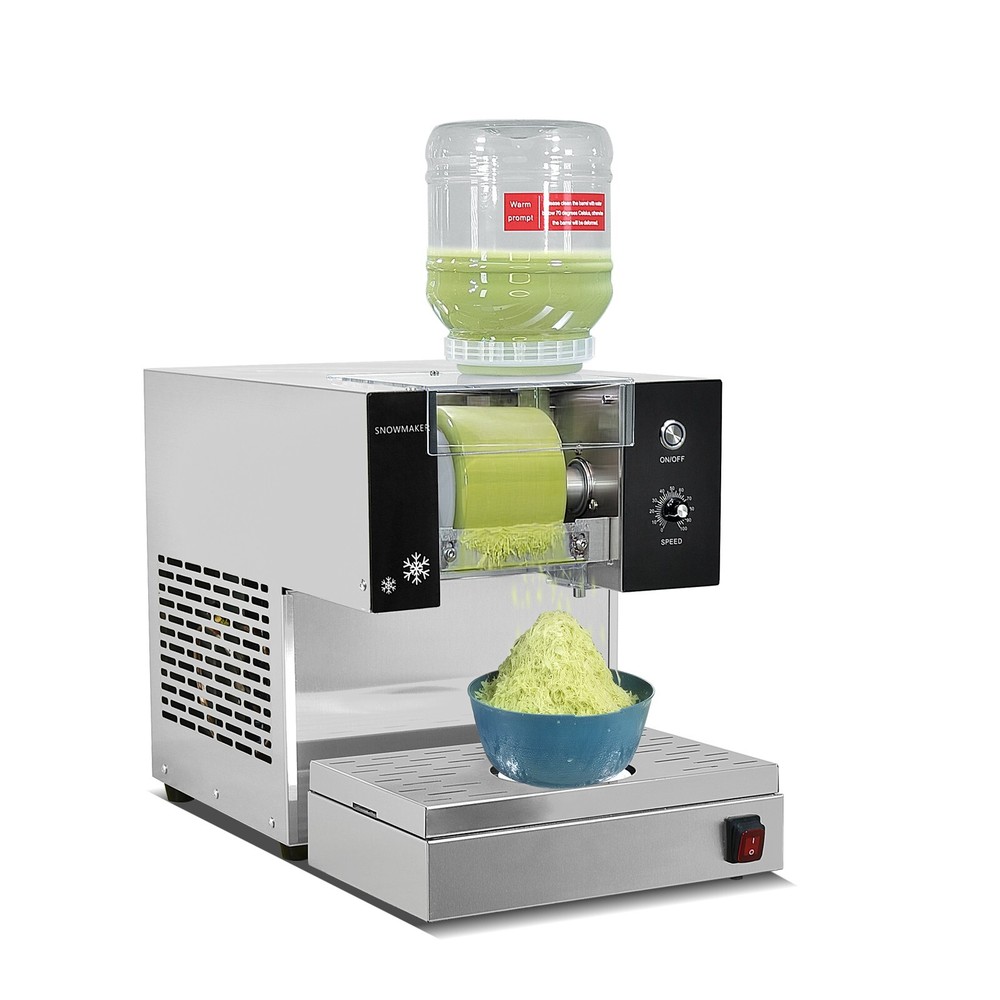 Kolice 275lbs/ day Shaved Ice Machine, Snowflake Ice Maker with Rotatable Base
