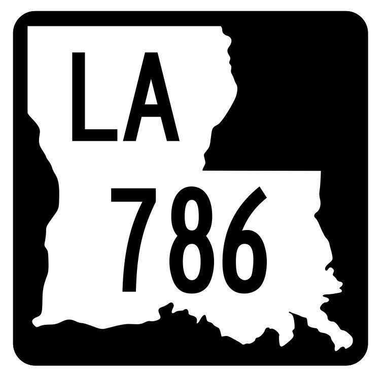 Louisiana State Highway 786 Sticker Decal