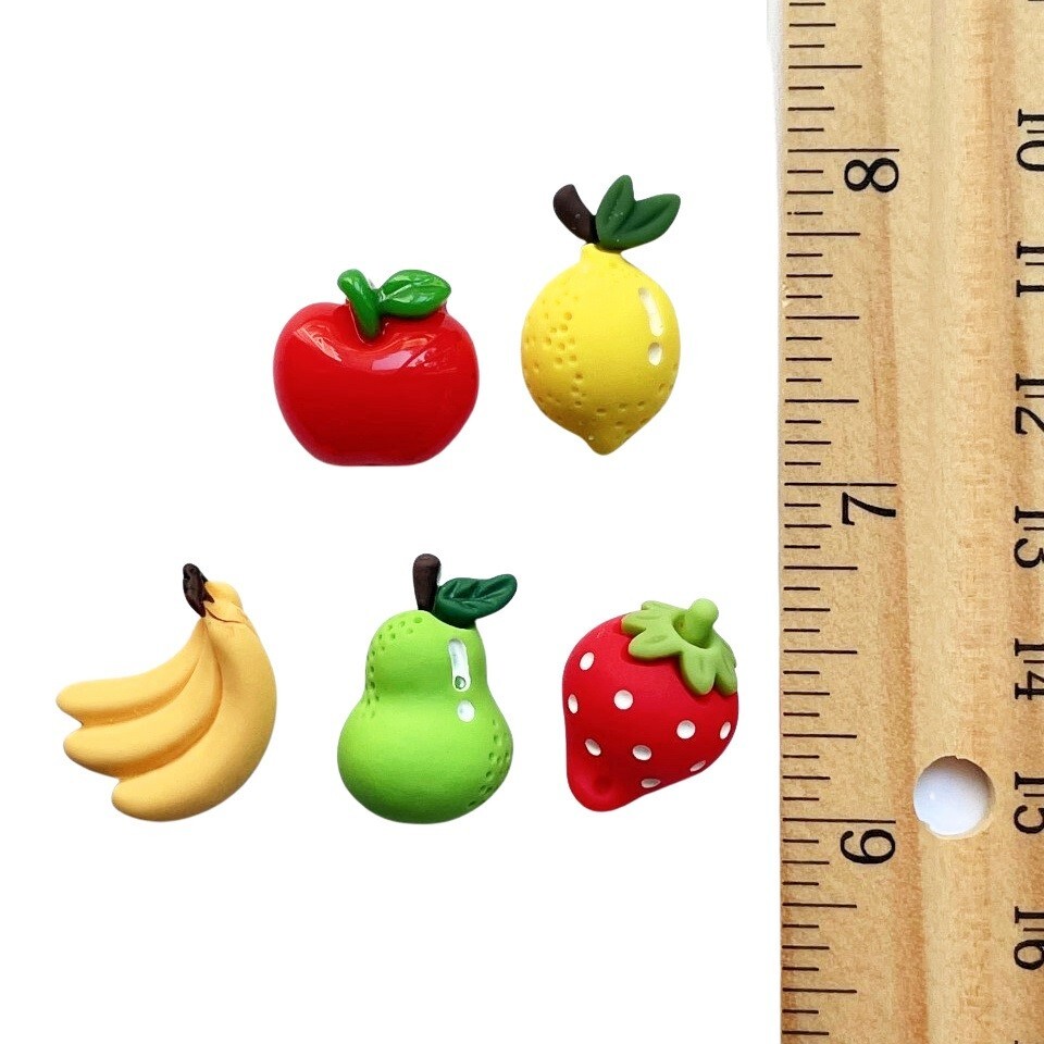 Fresh Fruit Craft Embellishment Buttons - Sew Scrap Create Shelly's Buttons