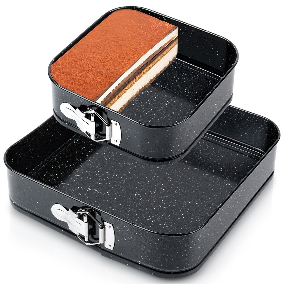 Springform pan granite 20 / 28 cm 2 pcs. Cake tin, flat base, baking tin,...