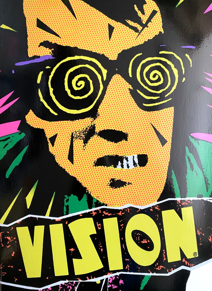 Official Vision Psycho Stick Tracker Trucks Modern Concave Skateboard Complete