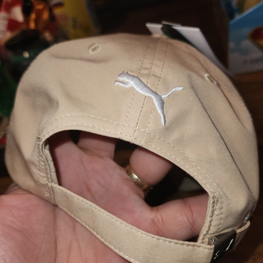 PUMA Women's Evercat Opal Adjustable Cap in Sand Dune / Medium Beige NWT