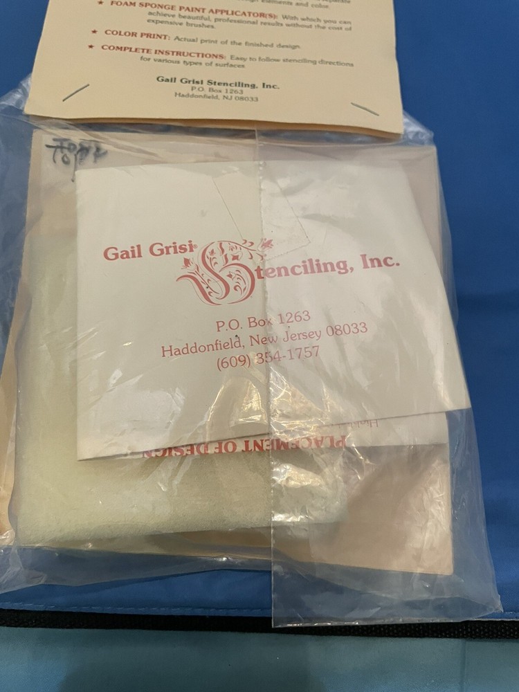 Vintage 80s Precut Wall Stencil Pattern Kit Tulip Flower Pattern!