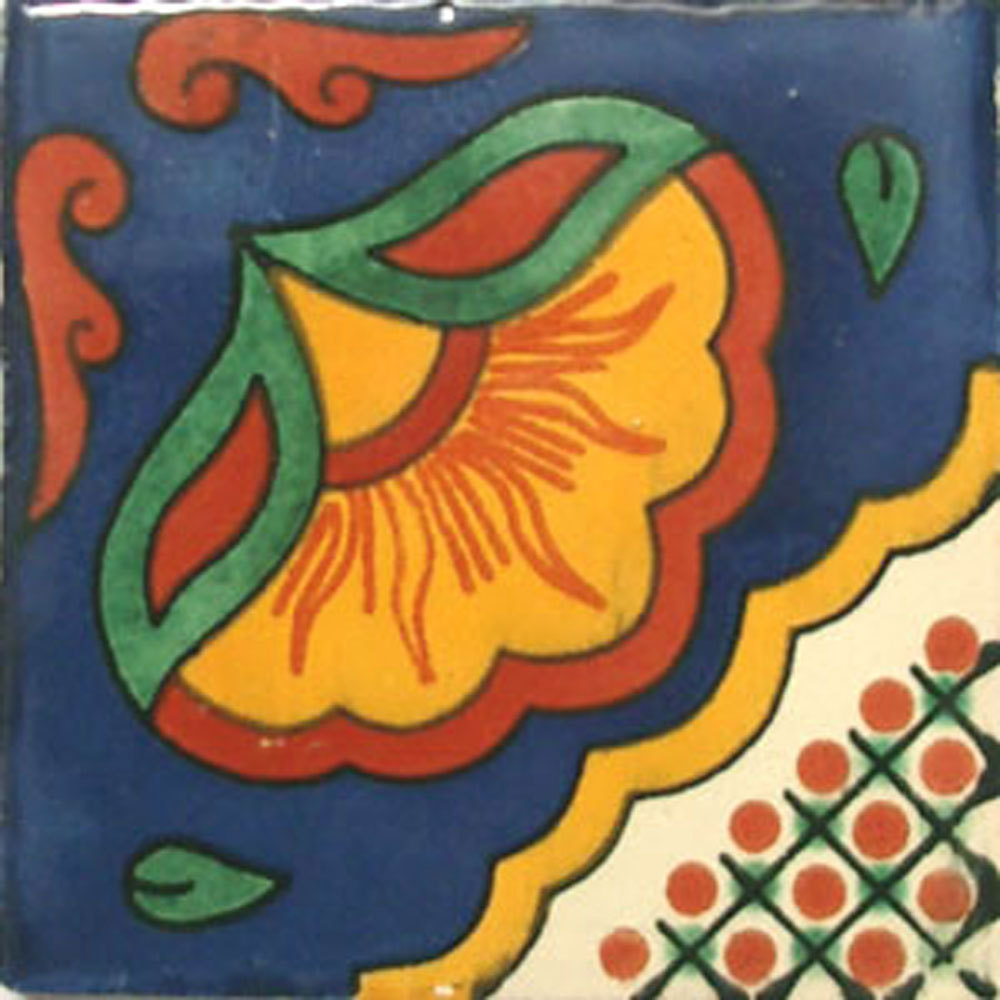 #C073 MEXICAN CERAMIC HANDMADE TALAVERA TILE SETS