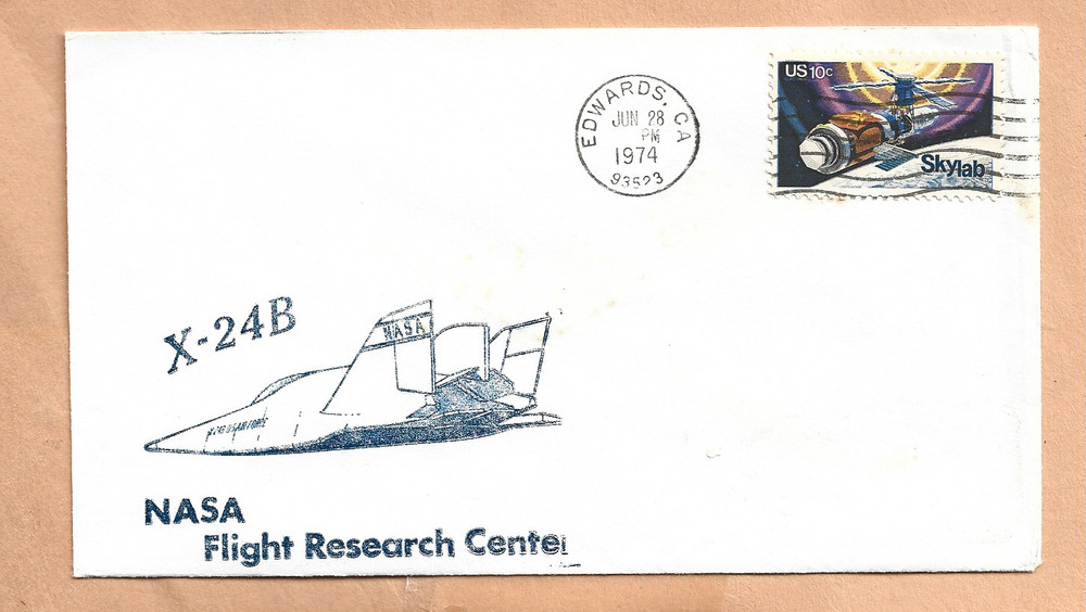 NASA X-24B FLIGHT JUN 28,1974  EAFB  SPACE COVER NASA