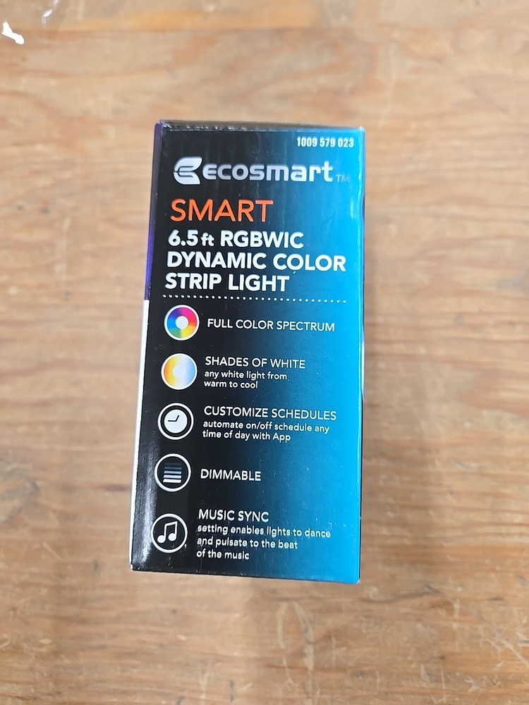 Ecosmart 6.5 ft. Smart Dynamic Color Changing Dimmable Plug-In LED Strip Light