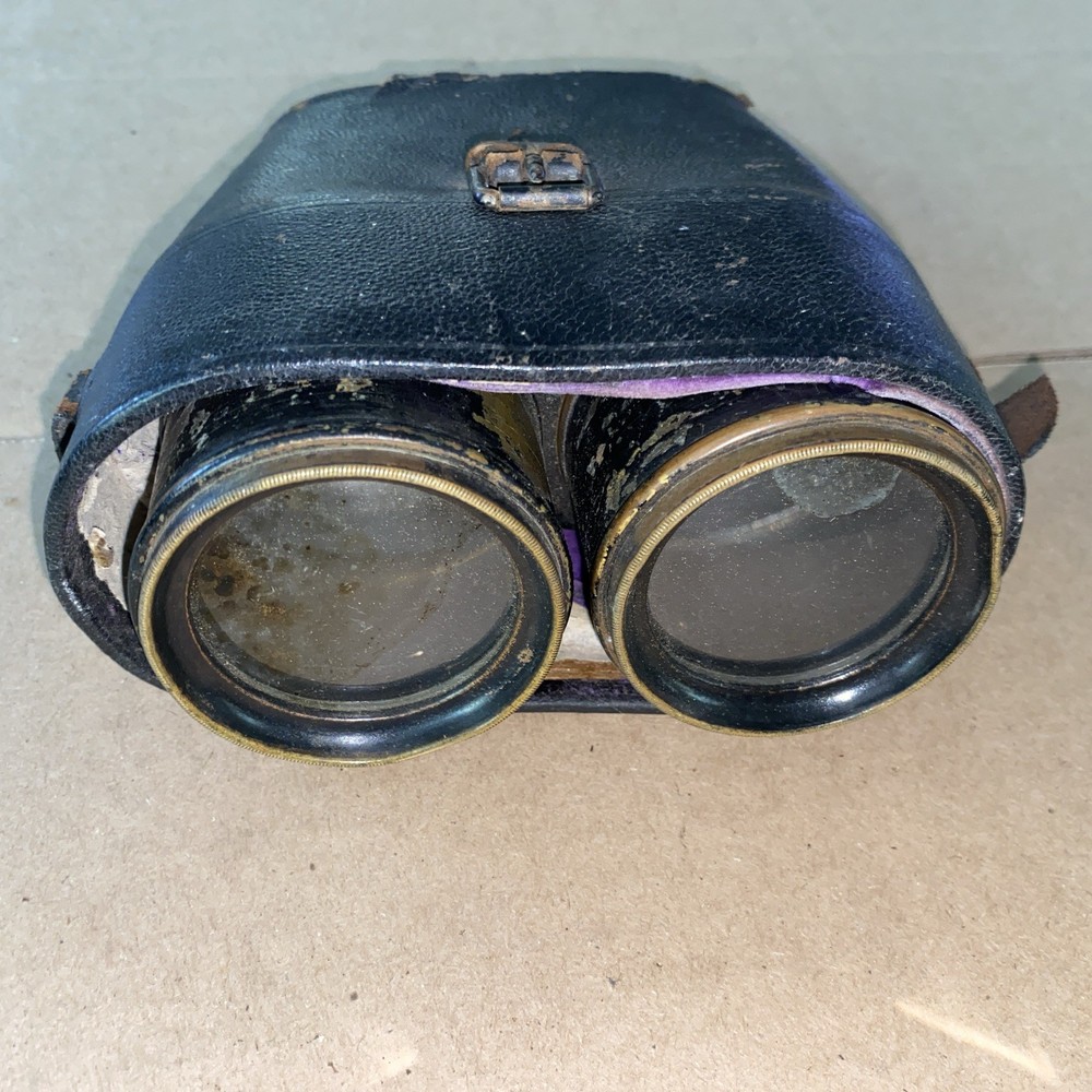 Antique WW1 Era German binoculars W/ Partial Case
