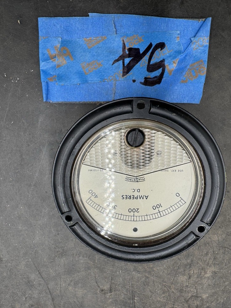 Phaostron ruggedized analog DC ammeter