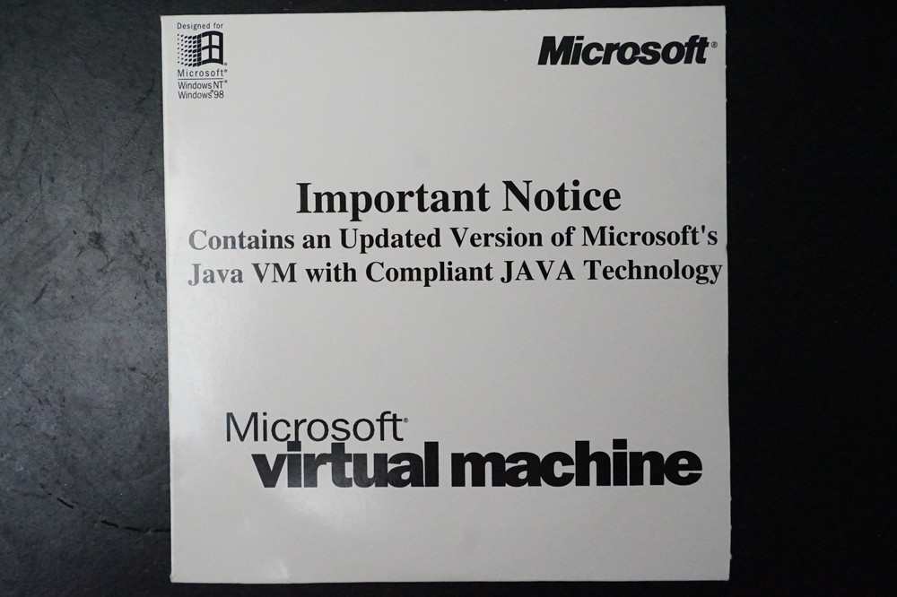 MICROSOFT VIRTUAL MACHINE CD Updated Version JAVA Compliant Technology