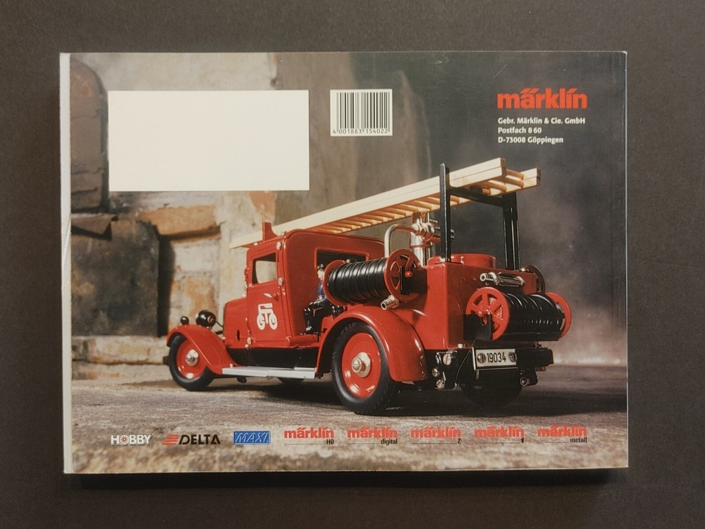 1998/99 E MARKLIN HO TRAIN CATALOG VG