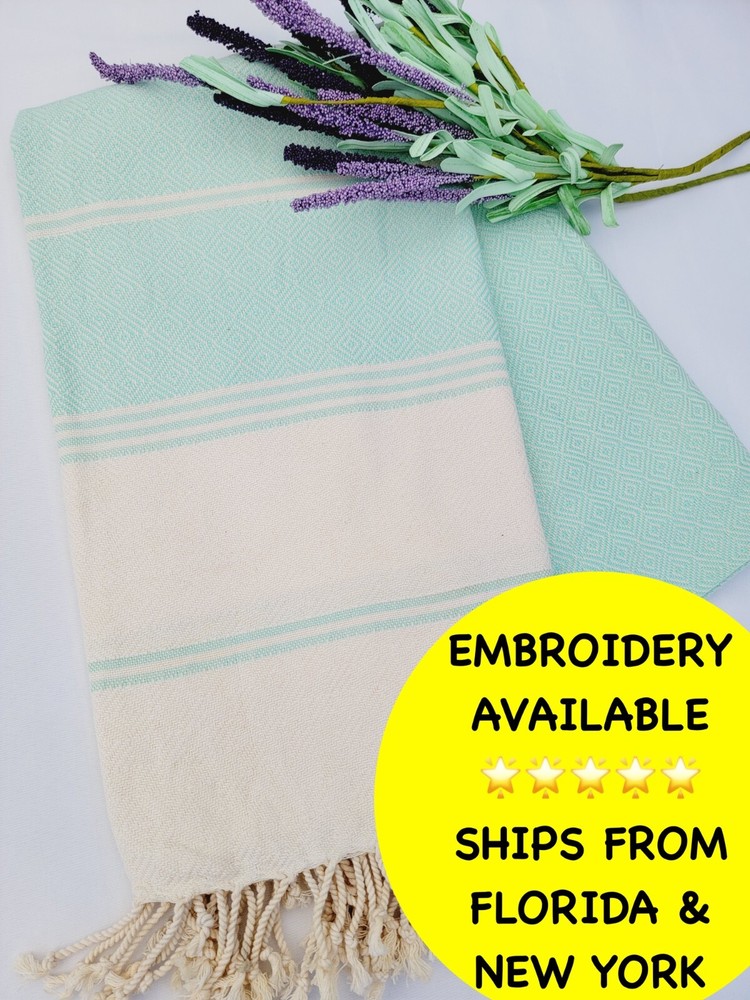 100% Cotton Geometric Diamond Weave All Season Solid Blanket Soft Sofa Throw