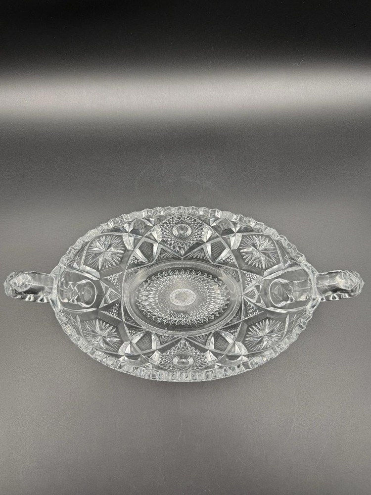 Antique Imperial Glass Co. Double-Handled Footed Bowl