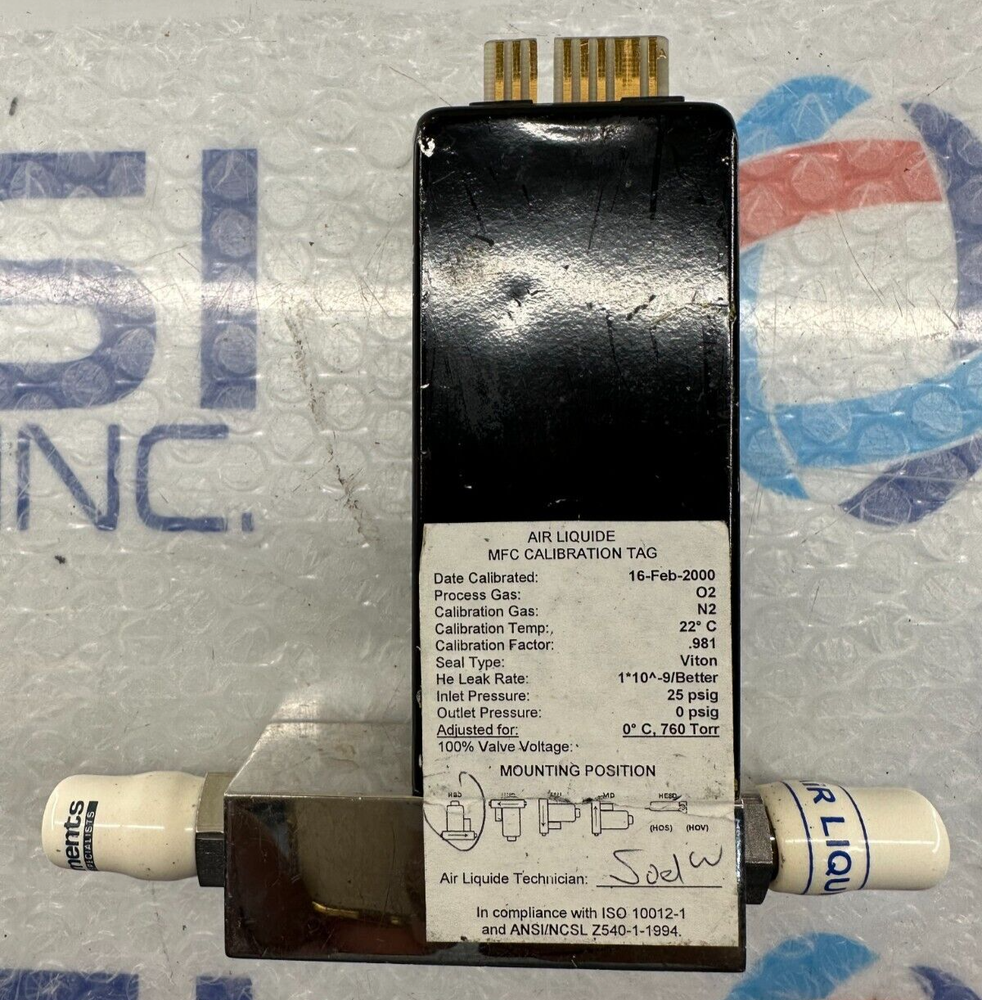 Unit Instruments UFM-1100 mass flow controller range 2 SLM gas O2