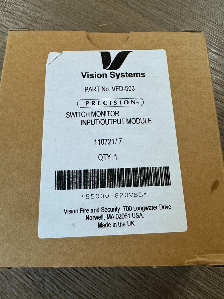 Vision Systems Part No. VFD-503