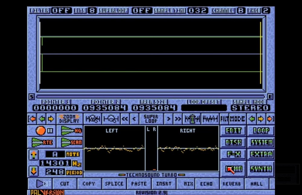 Commodore Amiga Techno Sound Turbo Stereo Sound Sampler Lite Package