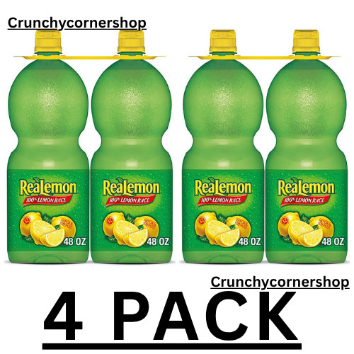 4 PACK - ReaLemon 100% Lemon Juice 48 oz. FREE SHIPPING