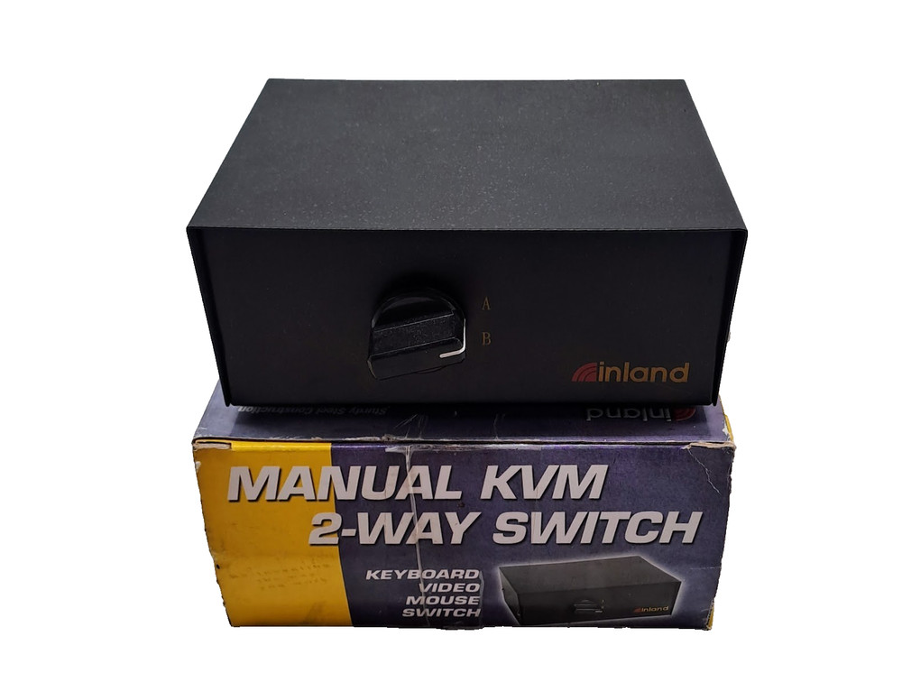 Inland Manual KVM 2 Way Switch