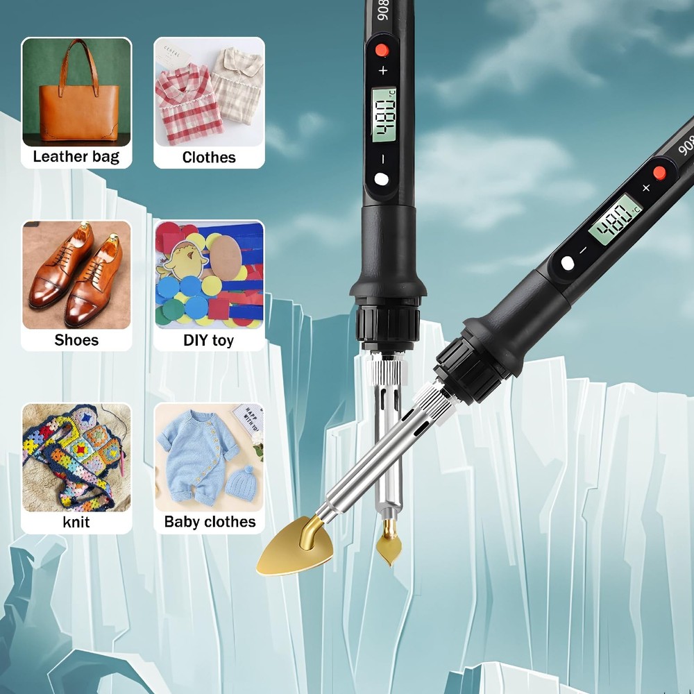 Mini Craft Iron for Sewing 80w Digital Temperature Control Portable Use