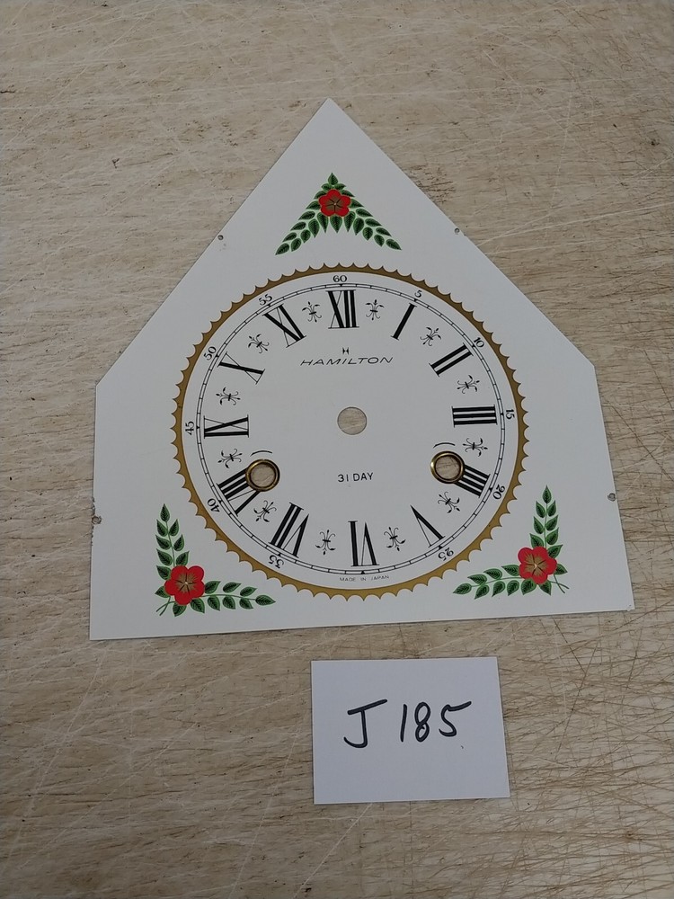 HAMILTON GOTHIC STEEPLE CLOCK METAL DIAL