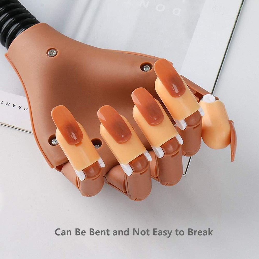 Flexible Nail Training Practice Hand Nail Manicure DIY Practice Tool